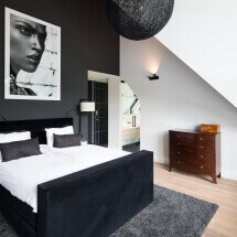 Interieur Buro Go Master bedroom zwart wit dromen