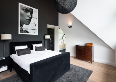 Interieur Buro Go Master bedroom zwart wit dromen